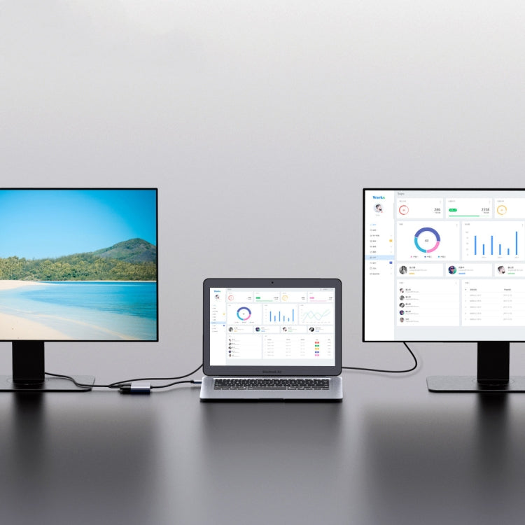 三合一USB轉HDMI/VGA音頻接口HUB適配器
