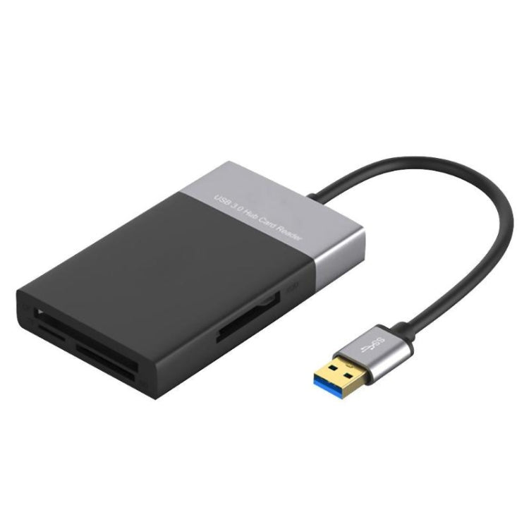 六合一多功能USB3.0轉USB3.0 x 2+CF+TF+SD+XQD卡 HUB集線器