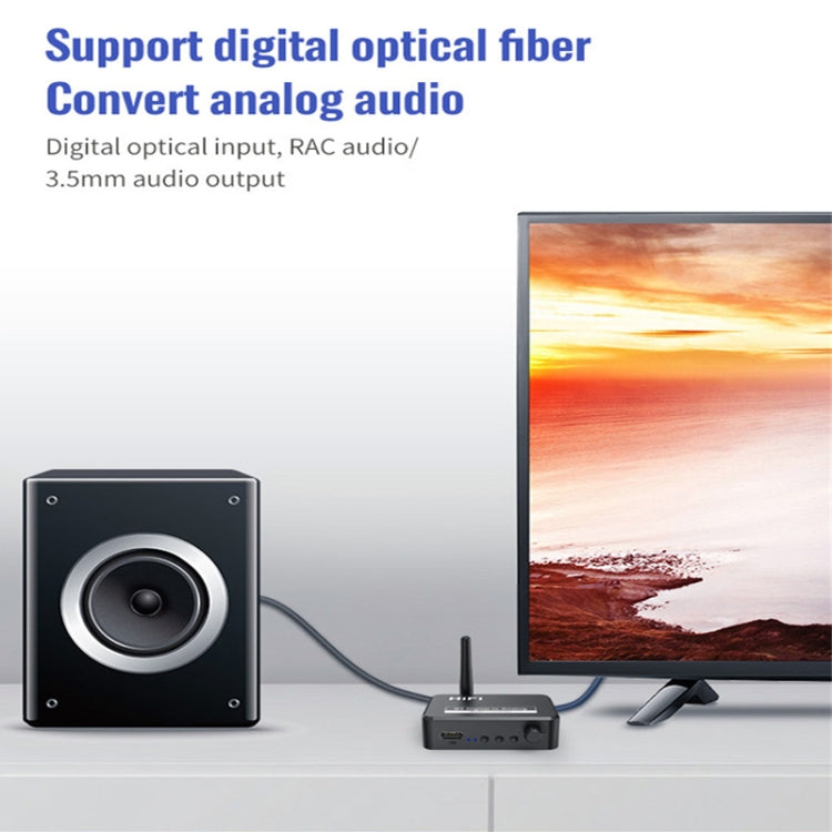 B35 藍牙5.0接收器 数字轉模擬3.5mm音頻轉換器