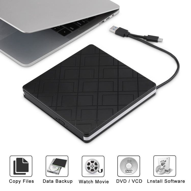 Type-C DVD 刻錄機外置光驅