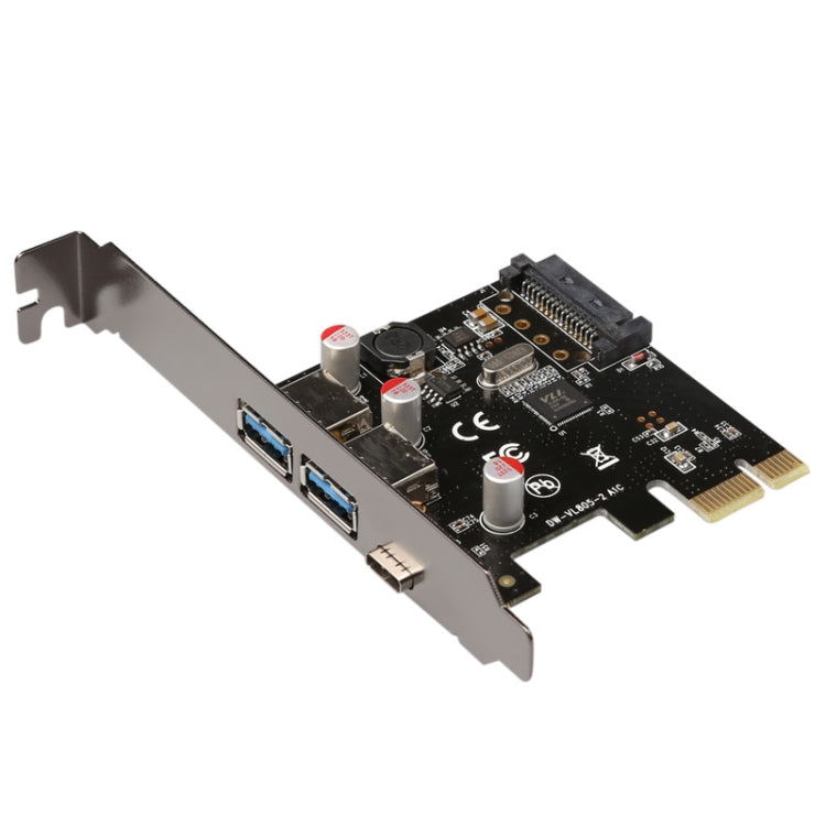 USB 3.1 Type-C PCIe 轉 Type-C 和 Type A 3.0 擴展卡 USB PCI Express 轉接卡