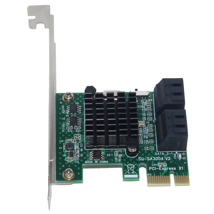 PCI Express 4端口PCI-E X1/X4/X8/X16 轉換器 PCIE 轉 SATA 擴展適配器