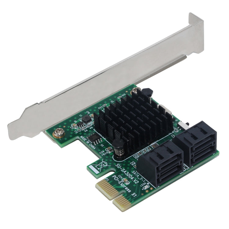 PCI Express 4端口PCI-E X1/X4/X8/X16 轉換器 PCIE 轉 SATA 擴展適配器