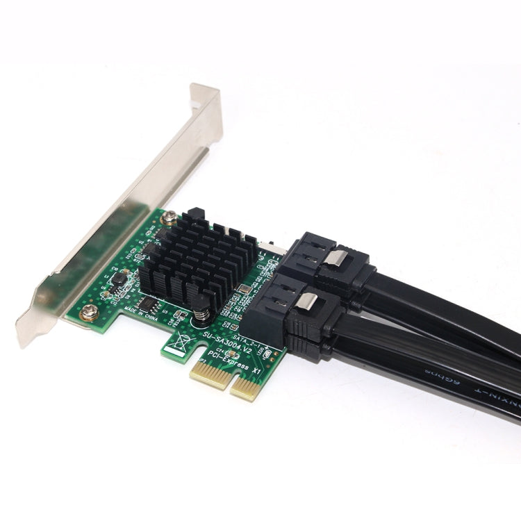 PCI Express 4端口PCI-E X1/X4/X8/X16 轉換器 PCIE 轉 SATA 擴展適配器