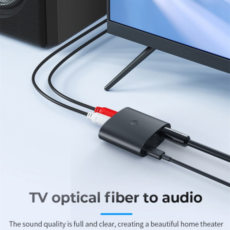 BT-B36 藍牙5.1音頻接收器電視光纖同軸数字模擬轉換器