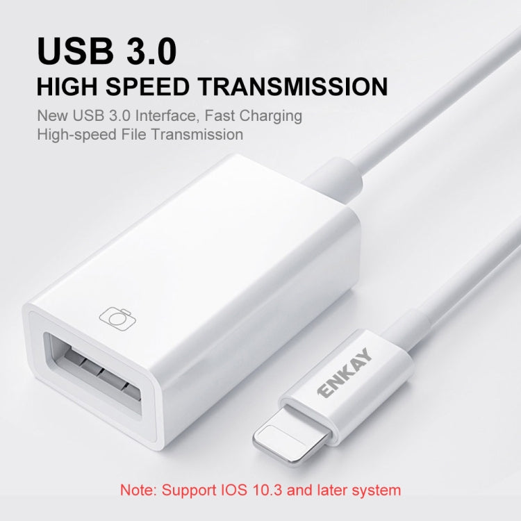 ENKAY ENK-AT108 8 Pin轉USB3.0 OTG轉接頭