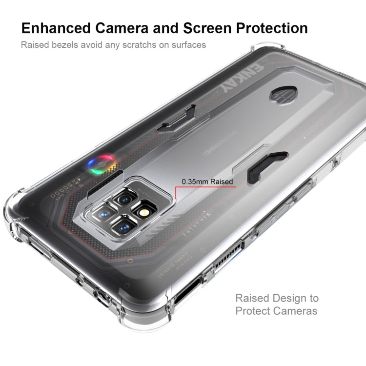 適用於中興努比亞紅魔7 Pro ENKAY 透明防摔系列 四角加厚帶防滑條透明TPU手機防摔保護殼