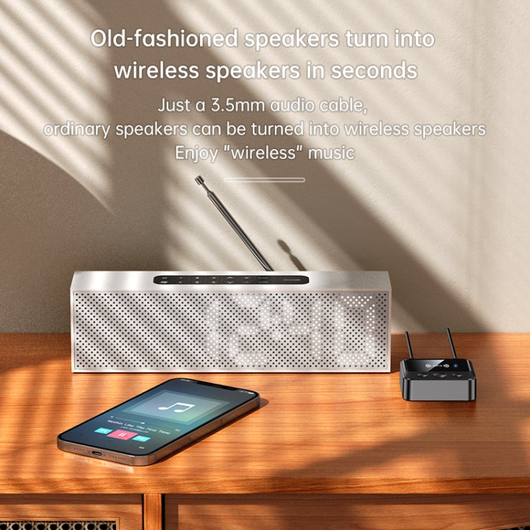 C51車載藍牙5.1音頻接收器 支持NFC/通話/TF卡/MP3播放