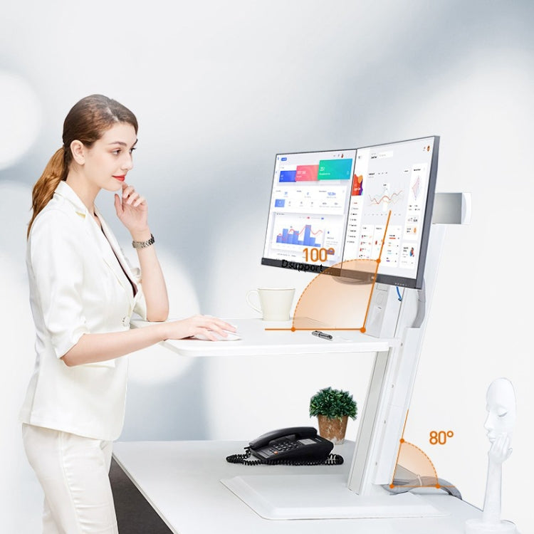 NORTH BAYOU NB S100 電腦桌辦公書桌台式增高架 显示器雙屏站立式显示器升降台