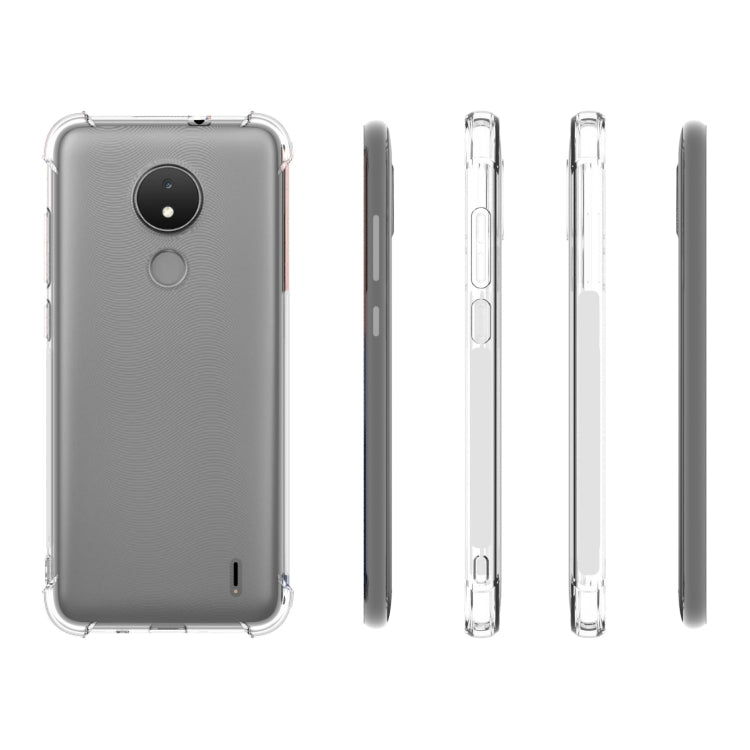 適用於諾基亞C21 JSM 透明TPU手機氣囊防摔保護殼 帶防滑條