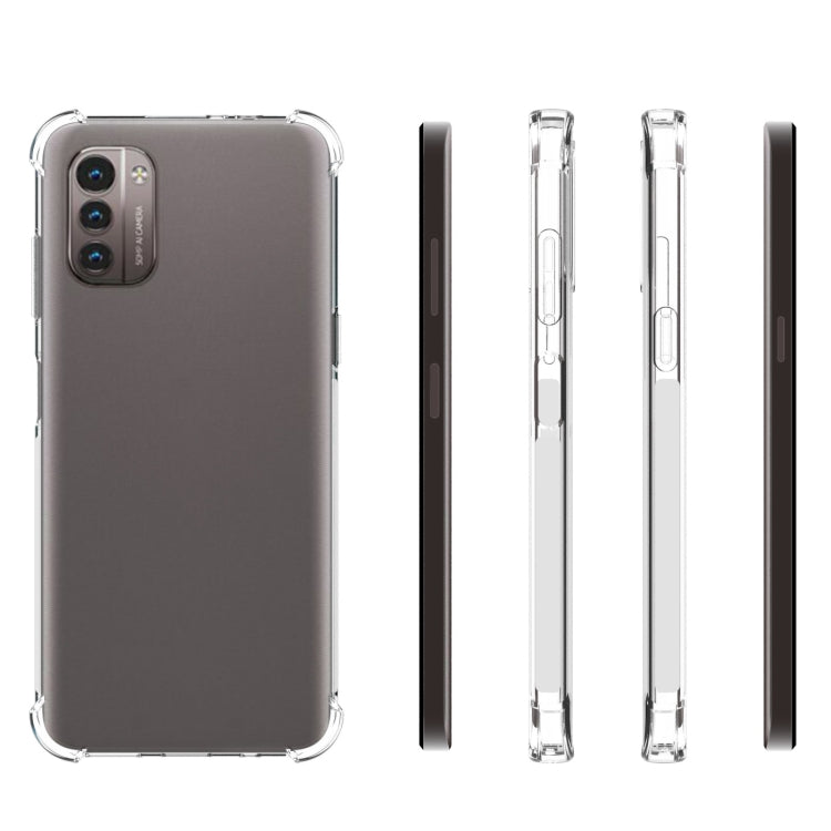 適用於諾基亞G21 / G11 JSM 透明TPU手機氣囊防摔保護殼 帶防滑條