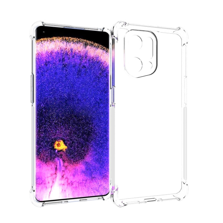 適用於OPPO Find X5 JSM 透明TPU手機氣囊防摔保護殼 帶防滑條