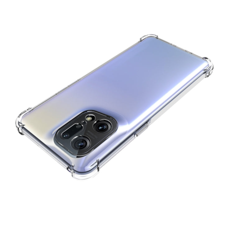 適用於OPPO Find X5 Pro JSM 透明TPU手機氣囊防摔保護殼 帶防滑條