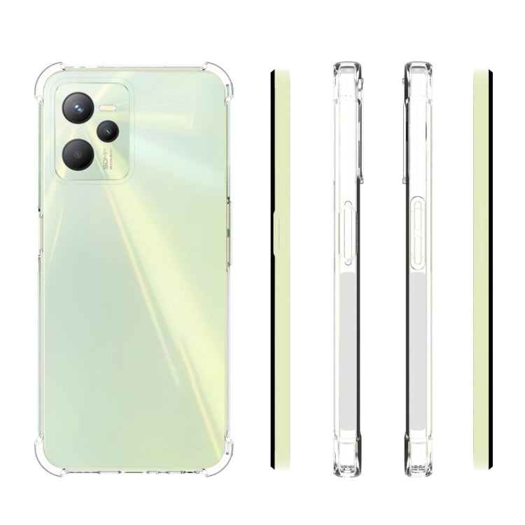 適用於 OPPO Realme C35 JSM 透明TPU手機氣囊防摔保護殼 帶防滑條