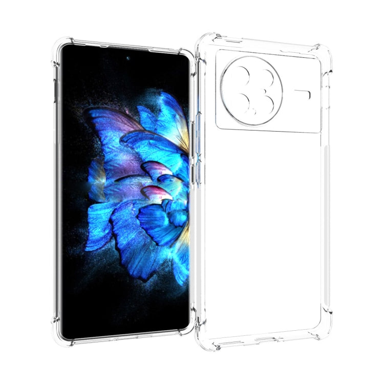 適用於vivo X Note 5G JSM 透明TPU手機氣囊防摔保護殼 帶防滑條