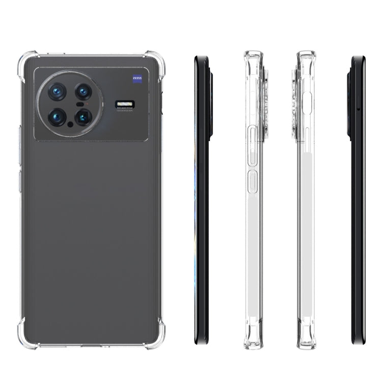 適用於vivo X Note 5G JSM 透明TPU手機氣囊防摔保護殼 帶防滑條