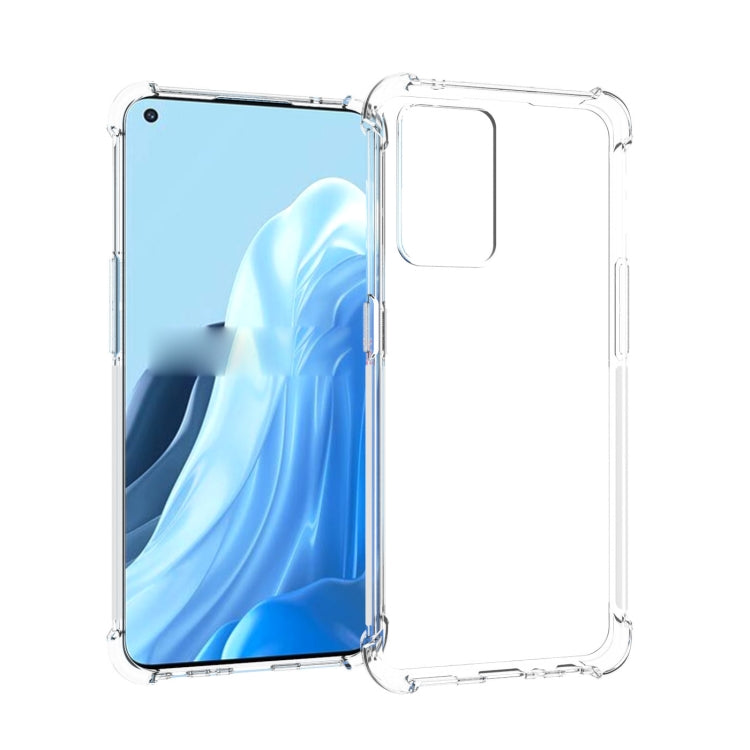 適用於OPPO Reno7 5G Global JSM 透明TPU手機氣囊防摔保護殼 帶防滑條