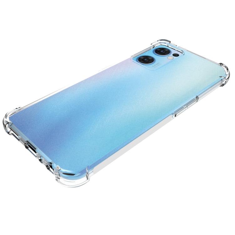 適用於OPPO Reno7 5G Global JSM 透明TPU手機氣囊防摔保護殼 帶防滑條