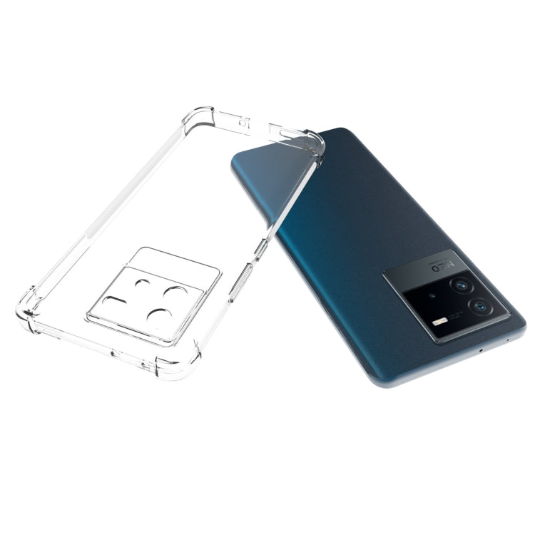 適用於 vivo iQOO Neo6 5G JSM 透明TPU手機氣囊防摔保護殼 帶防滑條