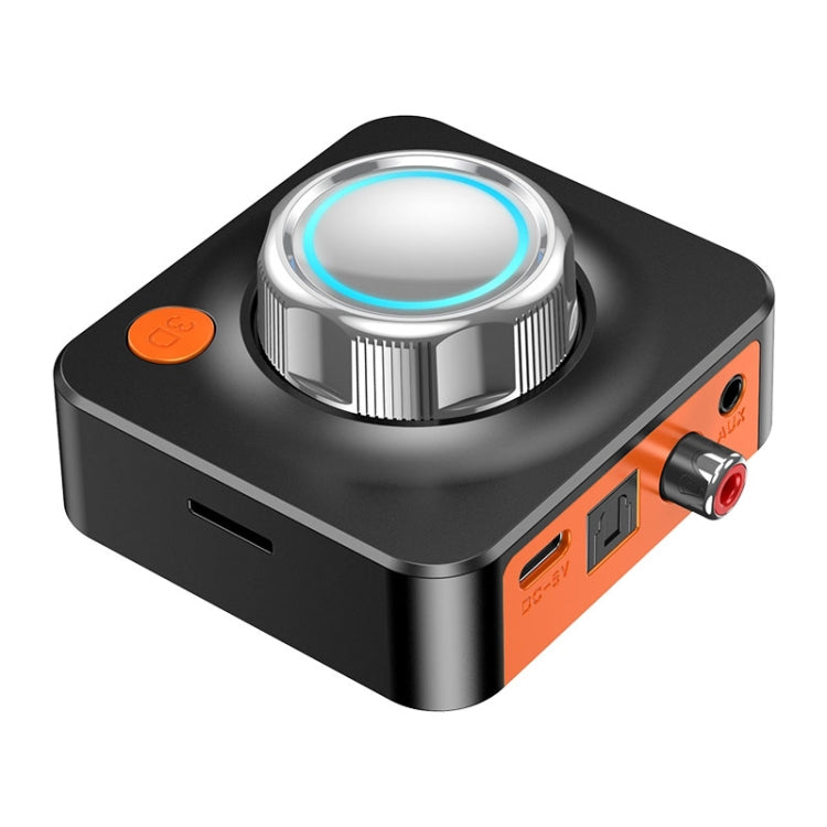 C39HD 藍牙5.1音頻接收器AUX同軸光纖輸出支持TF播放