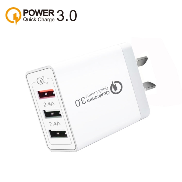 SDC-30W QC3.0 + 雙USB 2.0接口快速充電器，澳規