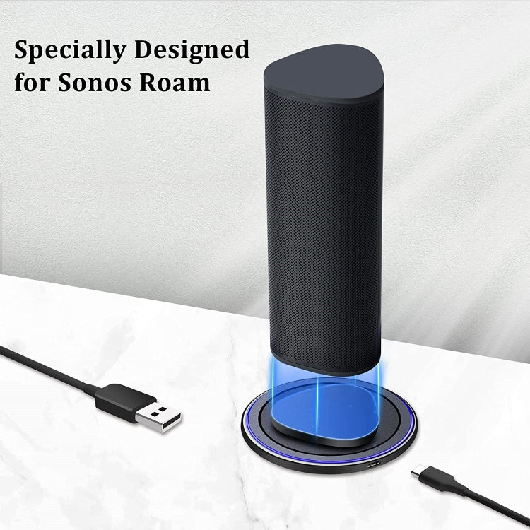 適用於Sonos Roam藍牙音箱磁吸無線充電器便攜持續充電底座