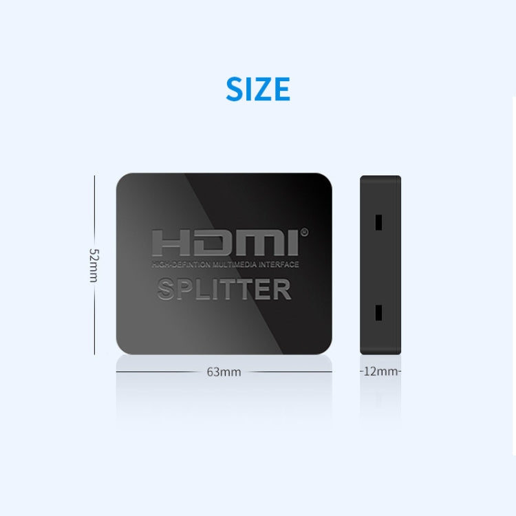 JSM HDMI一進二出分配器高清視頻2屏同顯