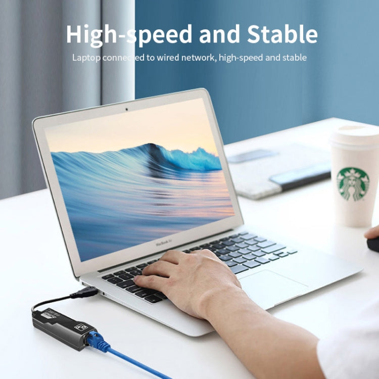 JSM USB 3.1 Type-C轉RJ45百兆以太網接口 適用於筆記本電腦