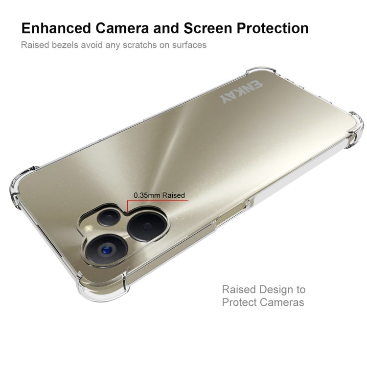 適用於Realme  9i 5Ｇ ENKAY 透明防摔系列 四角加厚帶防滑條透明TPU手機防摔保護殼