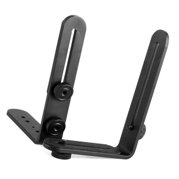 NST-6494 鋁合金1/4熱靴適配器相機雙L型相機閃光支架