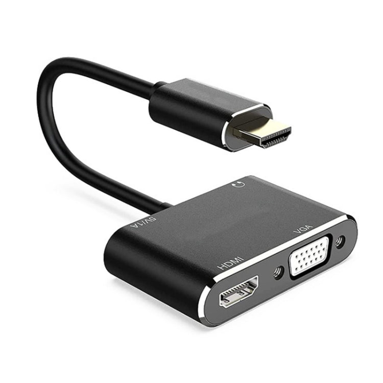 JSM 1080P一轉二 HDMI轉VGA＆VGA轉換器分屏器高清視頻轉換線