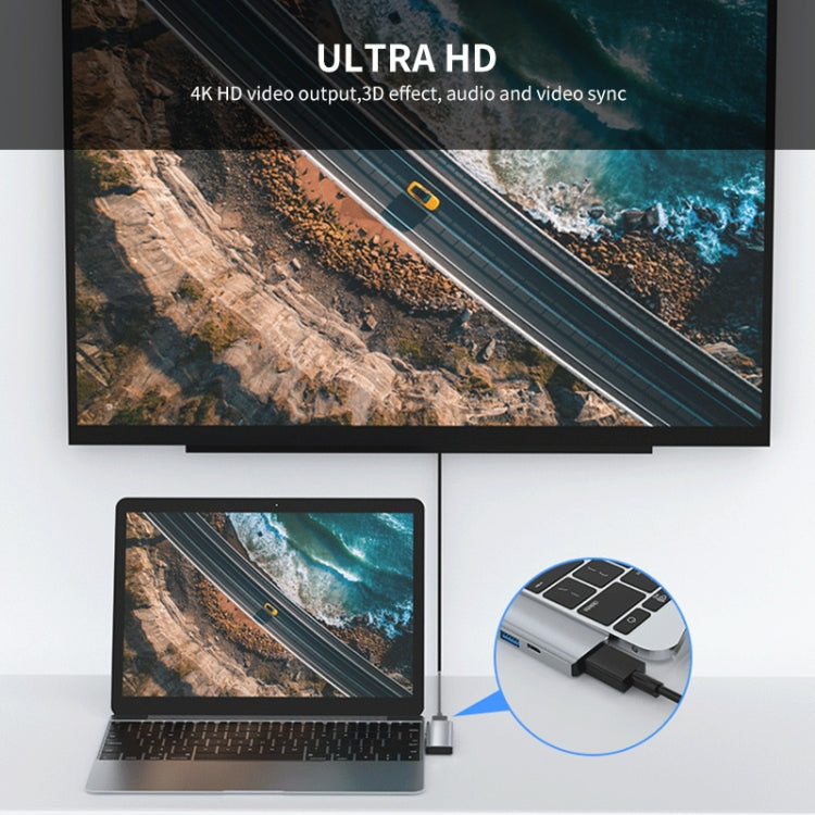 ENKAY Hat-Prince 蘋果專用五合二Type-C擴展塢HDMI 4K高清視頻轉換器