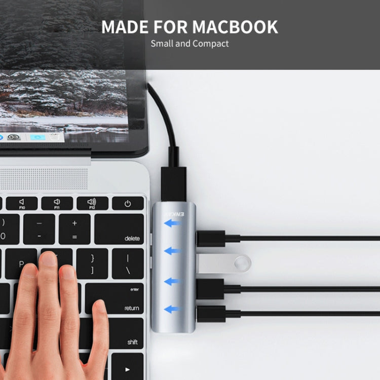 ENKAY Hat-Prince 蘋果專用五合二Type-C擴展塢HDMI 4K高清視頻轉換器