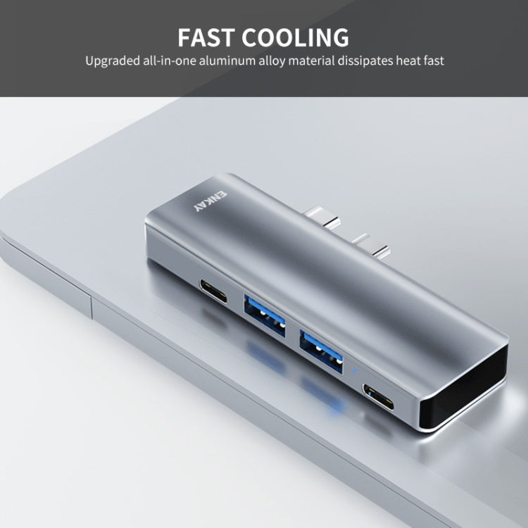 ENKAY Hat-Prince 蘋果專用五合二Type-C擴展塢HDMI 4K高清視頻轉換器