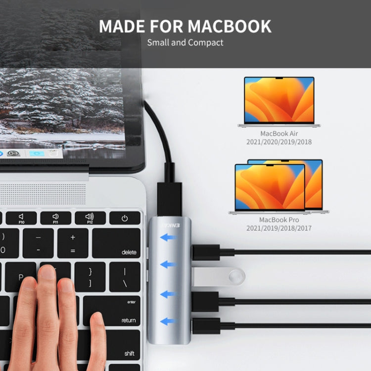 ENKAY Hat-Prince 蘋果專用五合二Type-C擴展塢HDMI 4K高清視頻轉換器