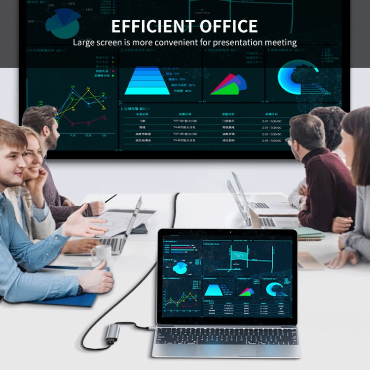 ENKAY Hat-Prince Type-C擴展塢USB-C七合一可插卡分線器HDMI 4K高清視頻轉換器