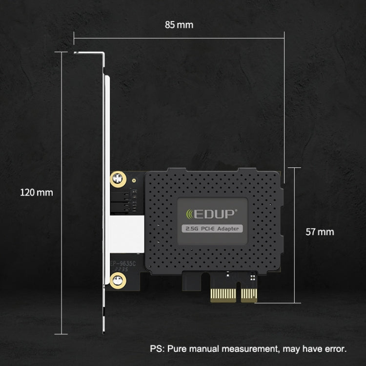 EDUP EP-9635C 2.5Gbps千兆遊戲有線網卡 2500M高速網口擴展 台式電腦自適應以太網卡 網絡適配器