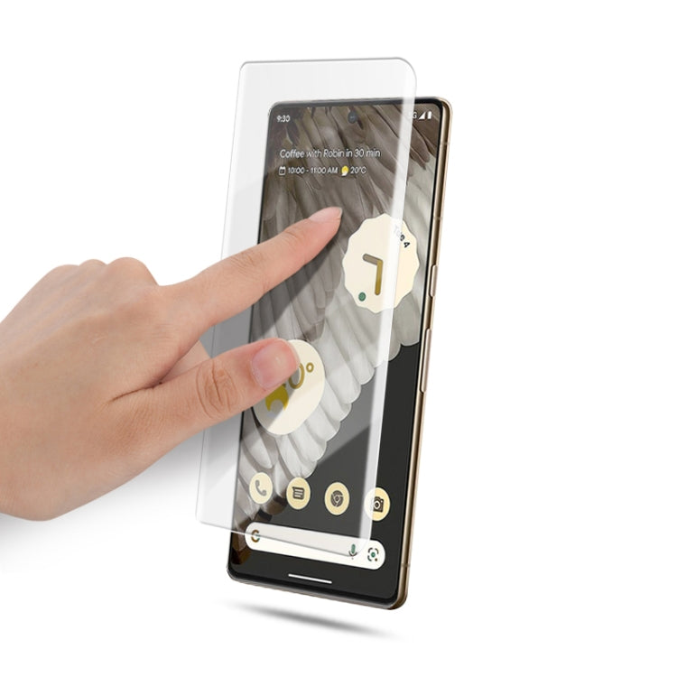 適用於谷歌Pixel 7 Pro 5G mocolo 9H 3D 全屏曲面UV保護膜