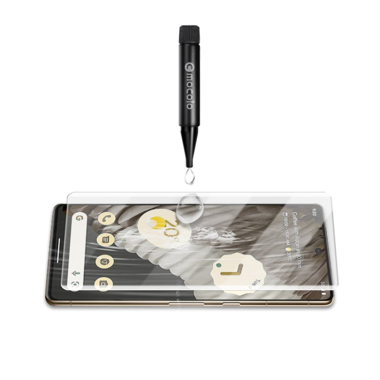 適用於谷歌Pixel 7 Pro 5G mocolo 9H 3D 全屏曲面UV保護膜