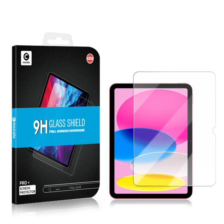 適用於iPad 10th Gen 10.9 2022 mocolo 0.33mm 9H 硬度2.5D鋼化玻璃膜