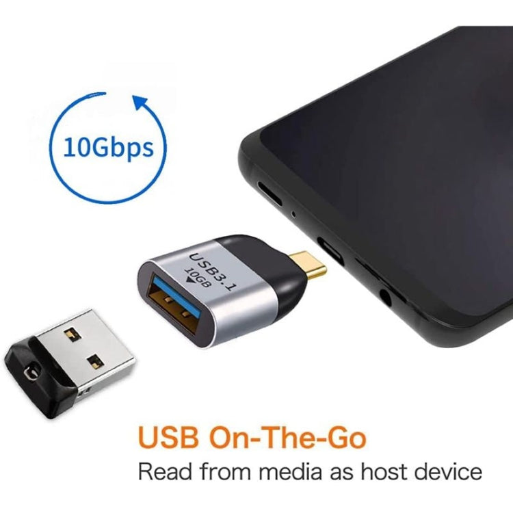 USB 3.0 A型母頭到USB 3.1 C型公頭主機OTG數據10Gbps適配器，適用於筆記本電腦和手機