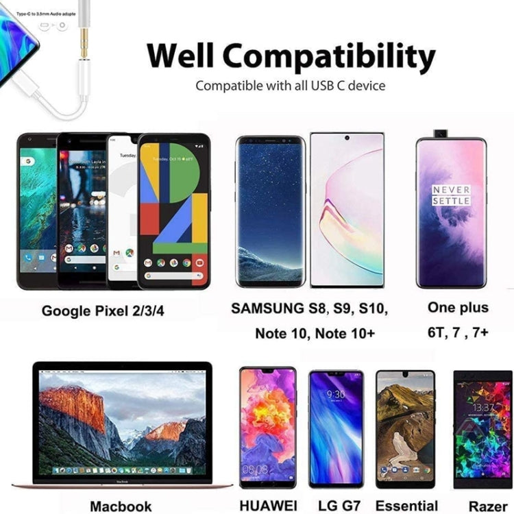 Type C至3.5mm母耳機插孔適配器適用於三星Galaxy S22 S22+S21 S21+S20 S20+Ultra Note 20 Note 10 Plus S10 Plus S10e S9+S8 Plus