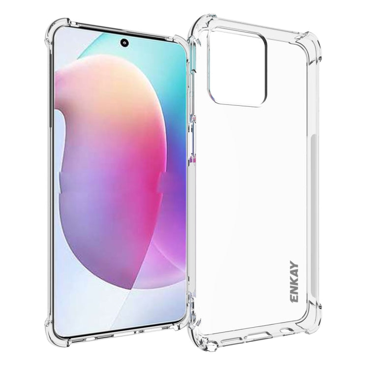 適用於 摩托羅拉Moto G Stylus 5G 2023 ENKAY Hat-Prince 透明防摔系列 四角加厚帶防滑條透明TPU手機防摔保護殼