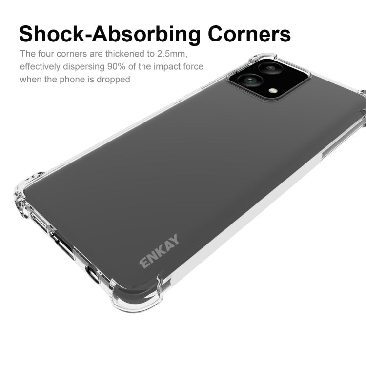 適用於 摩托羅拉Moto G Stylus 5G 2023 ENKAY Hat-Prince 透明防摔系列 四角加厚帶防滑條透明TPU手機防摔保護殼
