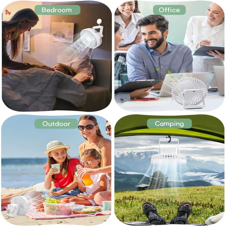 多功能LED充電戶外手提帳篷露營風扇