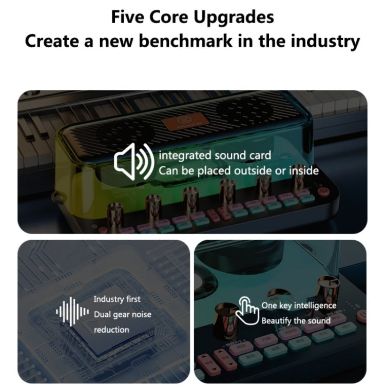 C18家用聲卡設備全套卡拉ok音頻集成麥克風