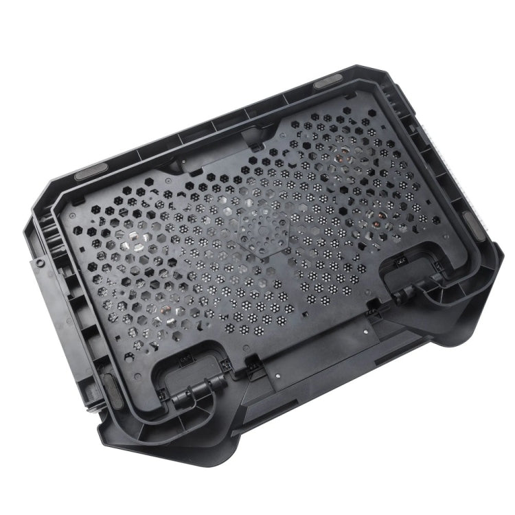 S500 可調節高度5靜音風扇RGB筆記本散熱板 帶手機支架