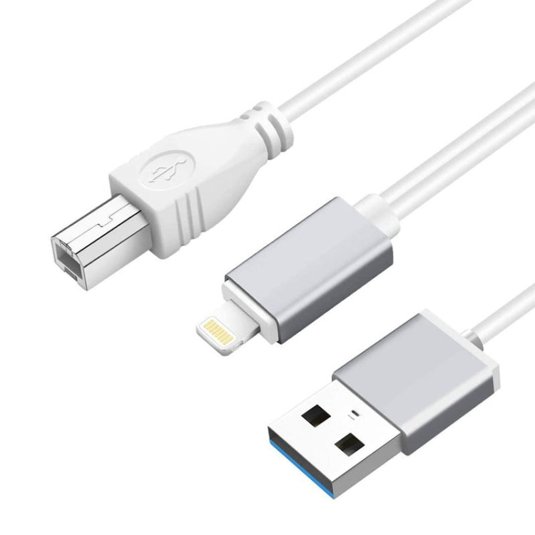 8 Pin 轉 USB + MIDI 电子樂器&OTG&充電多功能線 兼容iOS 10-14系統 長度1米