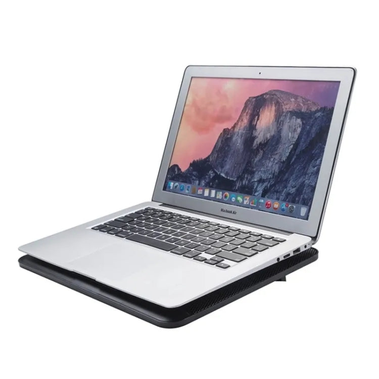 N128工作遊戲雙風扇筆記本電腦散熱墊支架帶LED燈