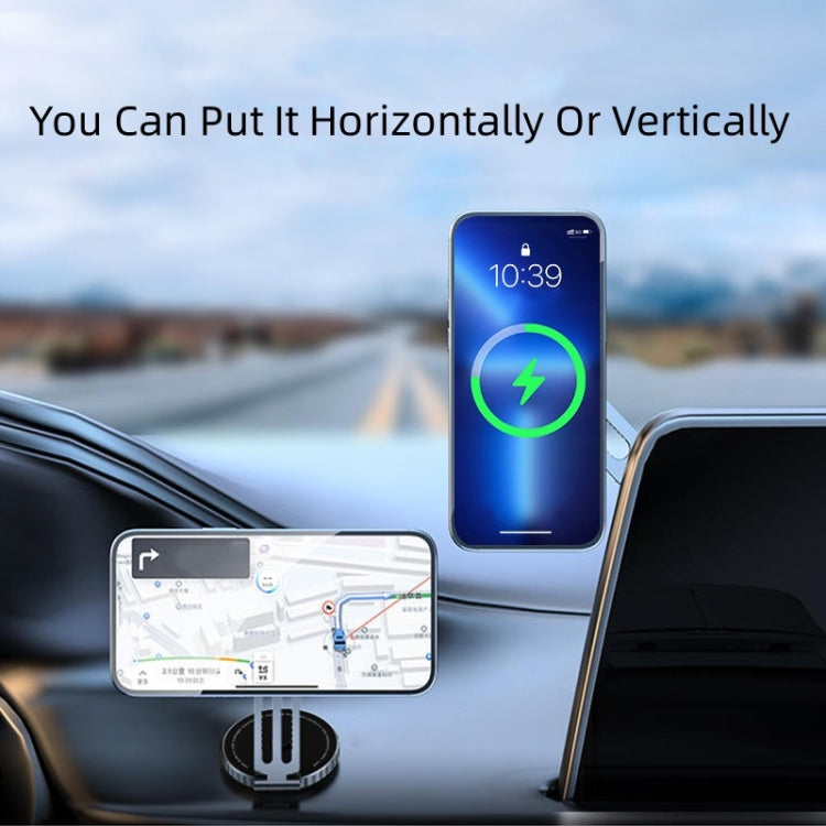 T1 適用於特斯拉 磁性可伸縮可摺疊360度旋轉汽車手機支架